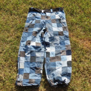 Square Denim Patch Jeans