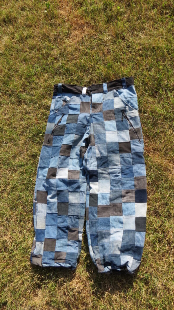 Square Denim Patch Jeans - Image 5